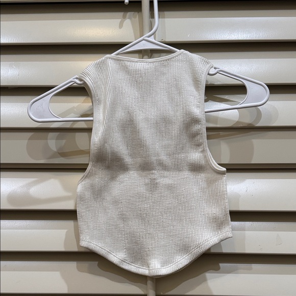 By Anthropologie Seamless Henley Crop Top - Picture 7 of 7